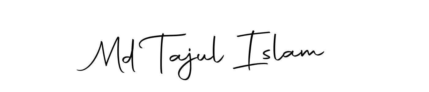 How to make Md Tajul Islam name signature. Use Autography-DOLnW style for creating short signs online. This is the latest handwritten sign. Md Tajul Islam signature style 10 images and pictures png