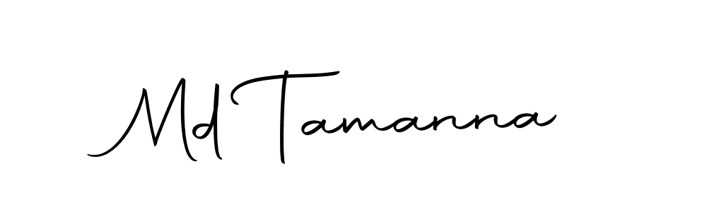 Create a beautiful signature design for name Md Tamanna. With this signature (Autography-DOLnW) fonts, you can make a handwritten signature for free. Md Tamanna signature style 10 images and pictures png
