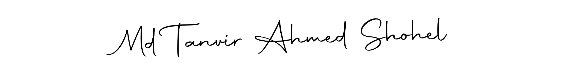 This is the best signature style for the Md Tanvir Ahmed Shohel name. Also you like these signature font (Autography-DOLnW). Mix name signature. Md Tanvir Ahmed Shohel signature style 10 images and pictures png