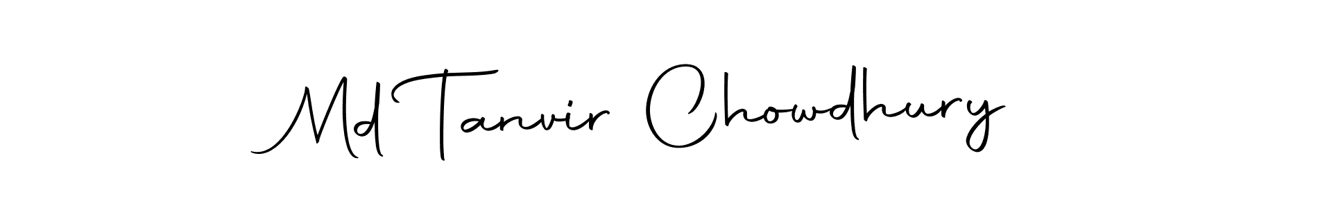 How to make Md Tanvir Chowdhury name signature. Use Autography-DOLnW style for creating short signs online. This is the latest handwritten sign. Md Tanvir Chowdhury signature style 10 images and pictures png