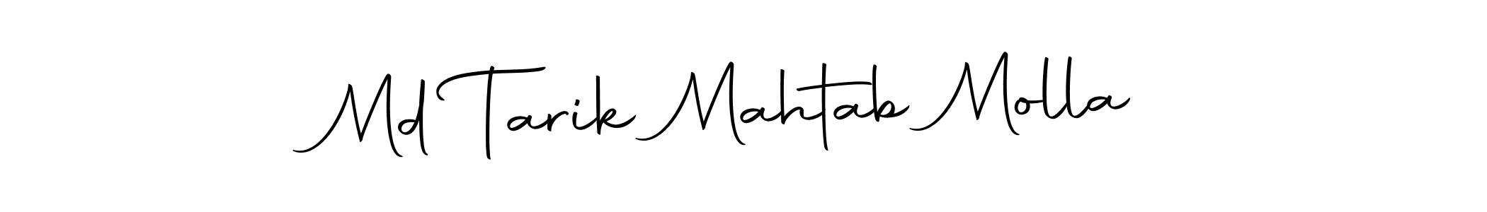 How to make Md Tarik Mahtab Molla name signature. Use Autography-DOLnW style for creating short signs online. This is the latest handwritten sign. Md Tarik Mahtab Molla signature style 10 images and pictures png