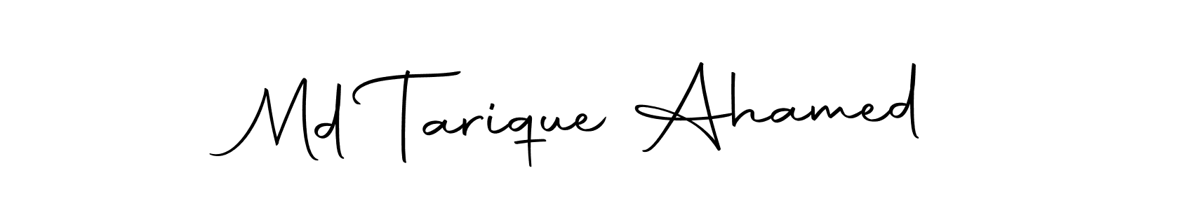 Create a beautiful signature design for name Md Tarique Ahamed. With this signature (Autography-DOLnW) fonts, you can make a handwritten signature for free. Md Tarique Ahamed signature style 10 images and pictures png