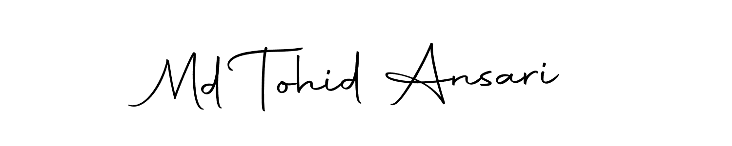 Make a beautiful signature design for name Md Tohid Ansari. With this signature (Autography-DOLnW) style, you can create a handwritten signature for free. Md Tohid Ansari signature style 10 images and pictures png