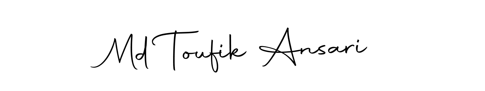 Make a beautiful signature design for name Md Toufik Ansari. With this signature (Autography-DOLnW) style, you can create a handwritten signature for free. Md Toufik Ansari signature style 10 images and pictures png