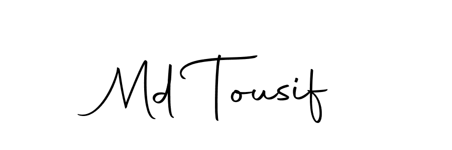 if you are searching for the best signature style for your name Md Tousif. so please give up your signature search. here we have designed multiple signature styles  using Autography-DOLnW. Md Tousif signature style 10 images and pictures png