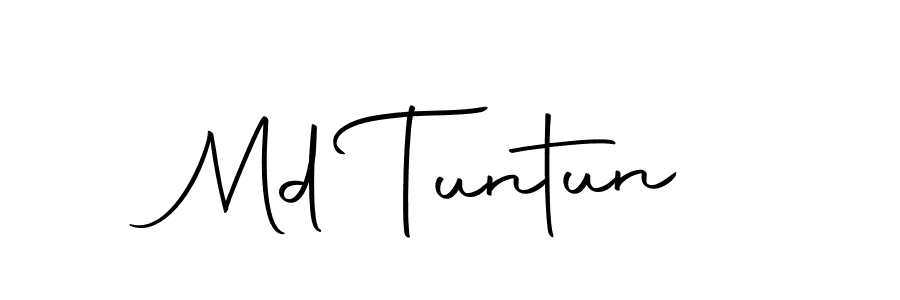 How to make Md Tuntun name signature. Use Autography-DOLnW style for creating short signs online. This is the latest handwritten sign. Md Tuntun signature style 10 images and pictures png