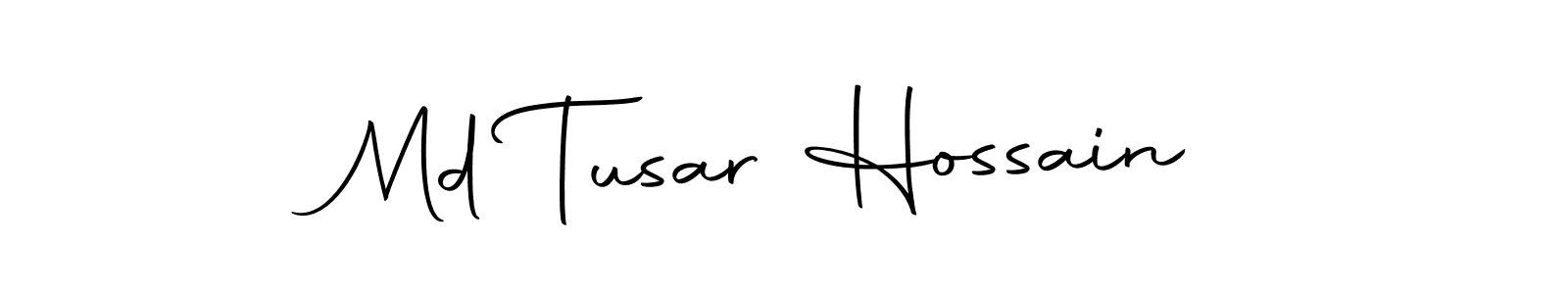 Use a signature maker to create a handwritten signature online. With this signature software, you can design (Autography-DOLnW) your own signature for name Md Tusar Hossain. Md Tusar Hossain signature style 10 images and pictures png