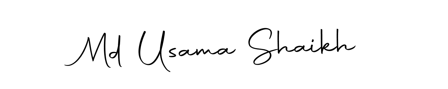 The best way (Autography-DOLnW) to make a short signature is to pick only two or three words in your name. The name Md Usama Shaikh include a total of six letters. For converting this name. Md Usama Shaikh signature style 10 images and pictures png