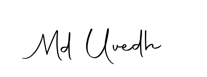 if you are searching for the best signature style for your name Md Uvedh. so please give up your signature search. here we have designed multiple signature styles  using Autography-DOLnW. Md Uvedh signature style 10 images and pictures png