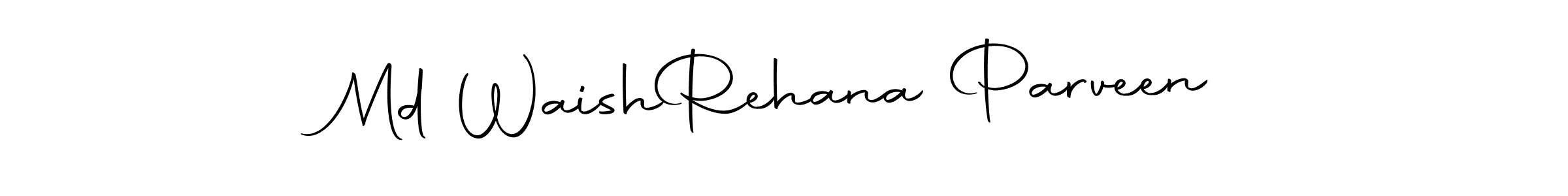 Md Waish  Rehana Parveen stylish signature style. Best Handwritten Sign (Autography-DOLnW) for my name. Handwritten Signature Collection Ideas for my name Md Waish  Rehana Parveen. Md Waish  Rehana Parveen signature style 10 images and pictures png