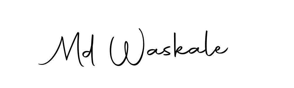 Create a beautiful signature design for name Md Waskale. With this signature (Autography-DOLnW) fonts, you can make a handwritten signature for free. Md Waskale signature style 10 images and pictures png