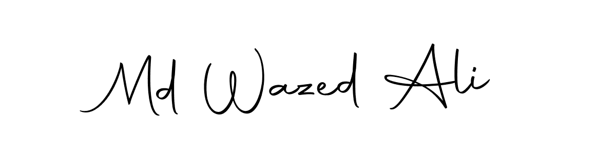 Use a signature maker to create a handwritten signature online. With this signature software, you can design (Autography-DOLnW) your own signature for name Md Wazed Ali. Md Wazed Ali signature style 10 images and pictures png