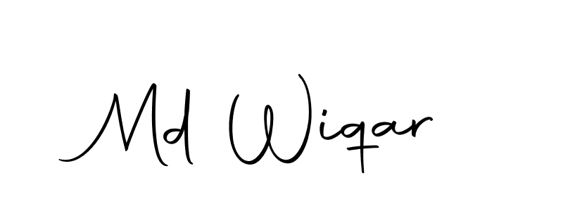 Create a beautiful signature design for name Md Wiqar. With this signature (Autography-DOLnW) fonts, you can make a handwritten signature for free. Md Wiqar signature style 10 images and pictures png