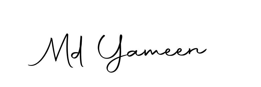 Create a beautiful signature design for name Md Yameen. With this signature (Autography-DOLnW) fonts, you can make a handwritten signature for free. Md Yameen signature style 10 images and pictures png