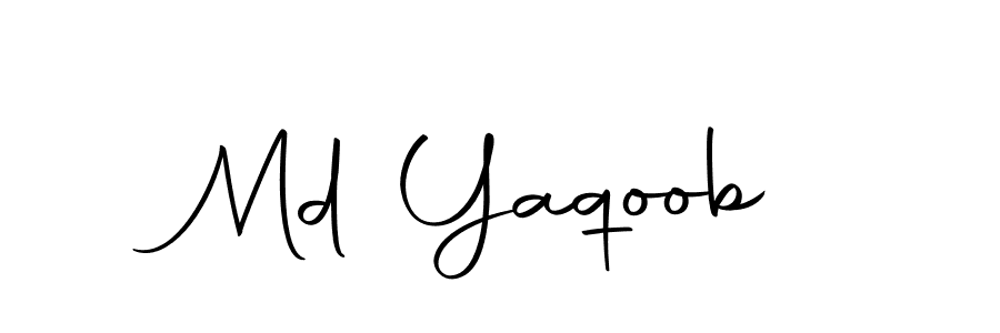 Use a signature maker to create a handwritten signature online. With this signature software, you can design (Autography-DOLnW) your own signature for name Md Yaqoob. Md Yaqoob signature style 10 images and pictures png