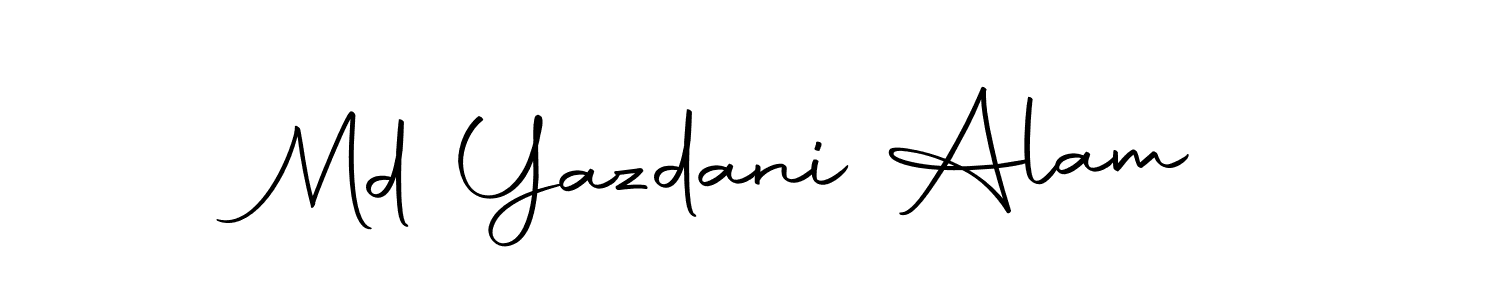 You should practise on your own different ways (Autography-DOLnW) to write your name (Md Yazdani Alam) in signature. don't let someone else do it for you. Md Yazdani Alam signature style 10 images and pictures png