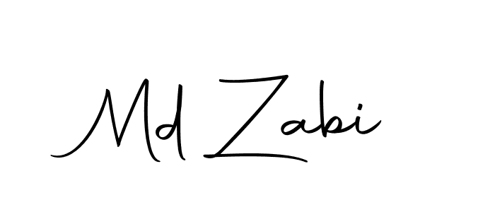Make a beautiful signature design for name Md Zabi. With this signature (Autography-DOLnW) style, you can create a handwritten signature for free. Md Zabi signature style 10 images and pictures png