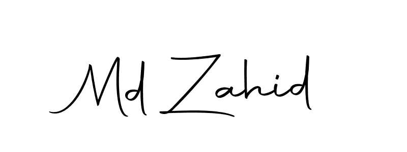 How to make Md Zahid signature? Autography-DOLnW is a professional autograph style. Create handwritten signature for Md Zahid name. Md Zahid signature style 10 images and pictures png
