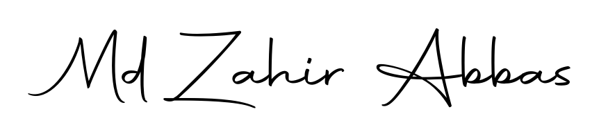 Md Zahir Abbas stylish signature style. Best Handwritten Sign (Autography-DOLnW) for my name. Handwritten Signature Collection Ideas for my name Md Zahir Abbas. Md Zahir Abbas signature style 10 images and pictures png