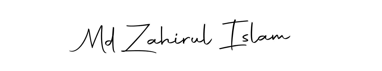 Design your own signature with our free online signature maker. With this signature software, you can create a handwritten (Autography-DOLnW) signature for name Md Zahirul Islam. Md Zahirul Islam signature style 10 images and pictures png