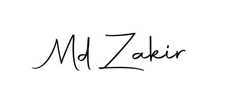 Design your own signature with our free online signature maker. With this signature software, you can create a handwritten (Autography-DOLnW) signature for name Md Zakir. Md Zakir signature style 10 images and pictures png