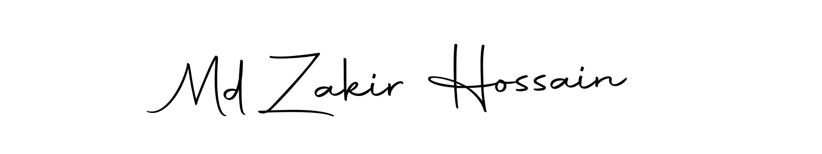 Use a signature maker to create a handwritten signature online. With this signature software, you can design (Autography-DOLnW) your own signature for name Md Zakir Hossain. Md Zakir Hossain signature style 10 images and pictures png