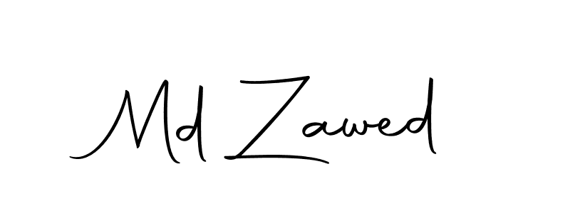 Use a signature maker to create a handwritten signature online. With this signature software, you can design (Autography-DOLnW) your own signature for name Md Zawed. Md Zawed signature style 10 images and pictures png