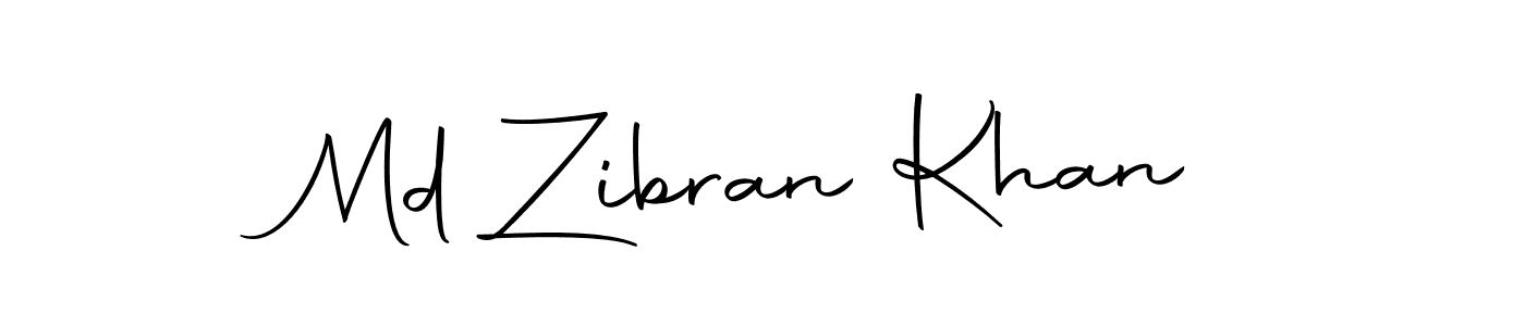 Design your own signature with our free online signature maker. With this signature software, you can create a handwritten (Autography-DOLnW) signature for name Md Zibran Khan. Md Zibran Khan signature style 10 images and pictures png