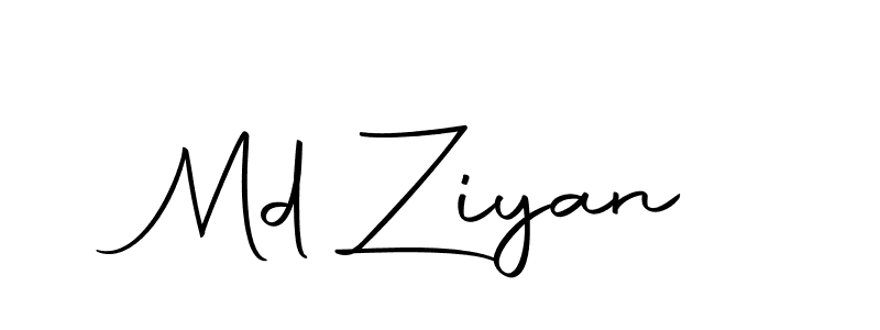 Create a beautiful signature design for name Md Ziyan. With this signature (Autography-DOLnW) fonts, you can make a handwritten signature for free. Md Ziyan signature style 10 images and pictures png