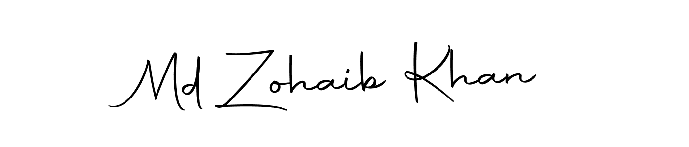 Create a beautiful signature design for name Md Zohaib Khan. With this signature (Autography-DOLnW) fonts, you can make a handwritten signature for free. Md Zohaib Khan signature style 10 images and pictures png