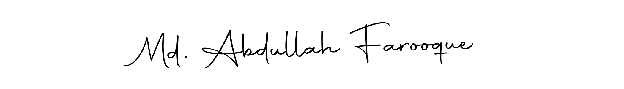 if you are searching for the best signature style for your name Md. Abdullah Farooque. so please give up your signature search. here we have designed multiple signature styles  using Autography-DOLnW. Md. Abdullah Farooque signature style 10 images and pictures png