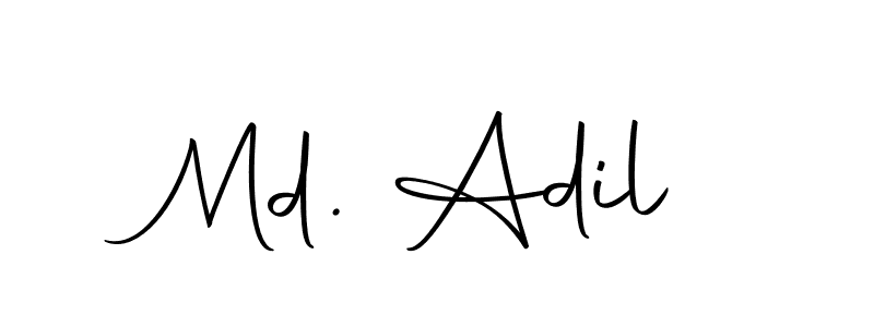 You should practise on your own different ways (Autography-DOLnW) to write your name (Md. Adil) in signature. don't let someone else do it for you. Md. Adil signature style 10 images and pictures png