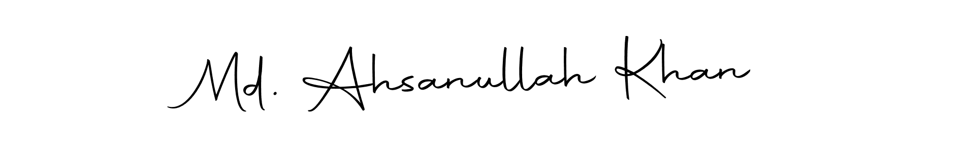Design your own signature with our free online signature maker. With this signature software, you can create a handwritten (Autography-DOLnW) signature for name Md. Ahsanullah Khan. Md. Ahsanullah Khan signature style 10 images and pictures png