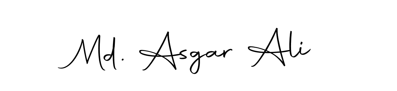 Design your own signature with our free online signature maker. With this signature software, you can create a handwritten (Autography-DOLnW) signature for name Md. Asgar Ali. Md. Asgar Ali signature style 10 images and pictures png