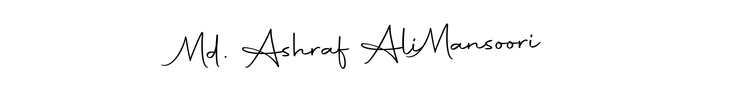 You can use this online signature creator to create a handwritten signature for the name Md. Ashraf Ali  Mansoori. This is the best online autograph maker. Md. Ashraf Ali  Mansoori signature style 10 images and pictures png