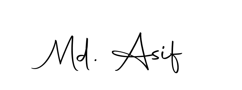 Create a beautiful signature design for name Md. Asif. With this signature (Autography-DOLnW) fonts, you can make a handwritten signature for free. Md. Asif signature style 10 images and pictures png