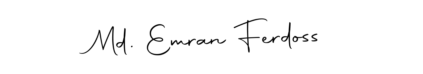 How to make Md. Emran Ferdoss signature? Autography-DOLnW is a professional autograph style. Create handwritten signature for Md. Emran Ferdoss name. Md. Emran Ferdoss signature style 10 images and pictures png