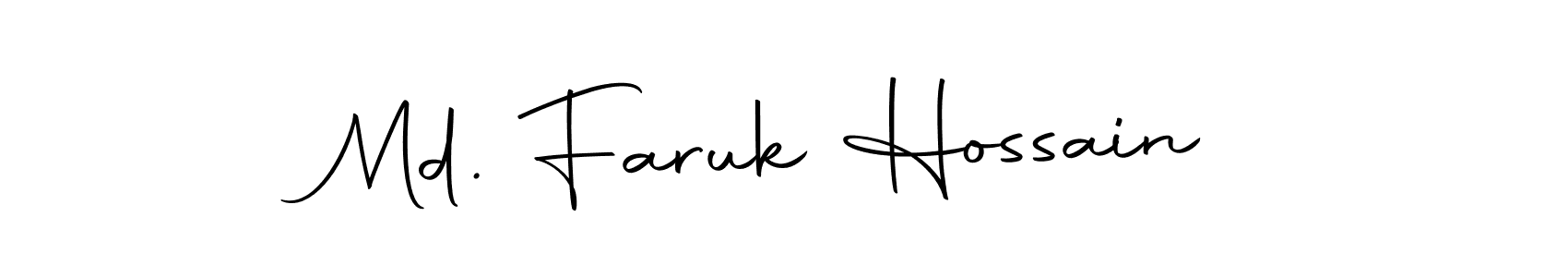 Design your own signature with our free online signature maker. With this signature software, you can create a handwritten (Autography-DOLnW) signature for name Md. Faruk Hossain. Md. Faruk Hossain signature style 10 images and pictures png