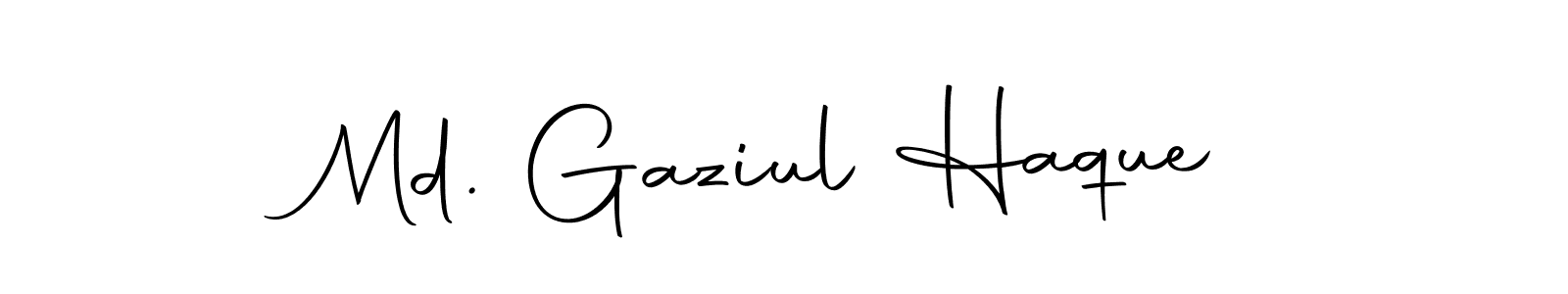 Use a signature maker to create a handwritten signature online. With this signature software, you can design (Autography-DOLnW) your own signature for name Md. Gaziul Haque. Md. Gaziul Haque signature style 10 images and pictures png