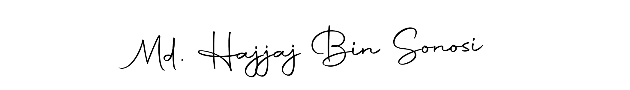 It looks lik you need a new signature style for name Md. Hajjaj Bin Sonosi. Design unique handwritten (Autography-DOLnW) signature with our free signature maker in just a few clicks. Md. Hajjaj Bin Sonosi signature style 10 images and pictures png