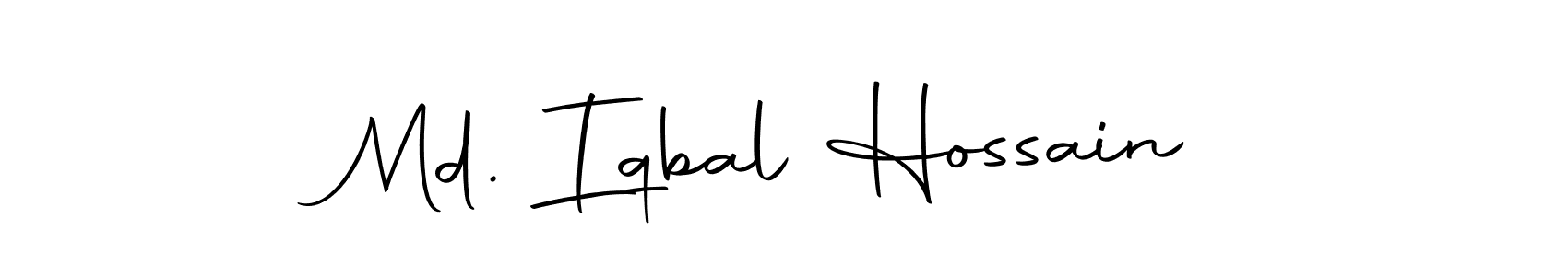 How to make Md. Iqbal Hossain name signature. Use Autography-DOLnW style for creating short signs online. This is the latest handwritten sign. Md. Iqbal Hossain signature style 10 images and pictures png