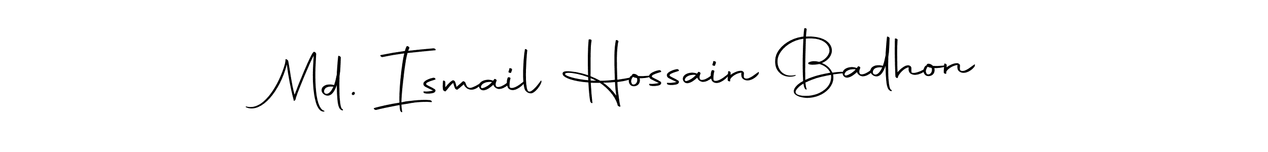 This is the best signature style for the Md. Ismail Hossain Badhon name. Also you like these signature font (Autography-DOLnW). Mix name signature. Md. Ismail Hossain Badhon signature style 10 images and pictures png