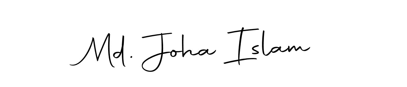 Use a signature maker to create a handwritten signature online. With this signature software, you can design (Autography-DOLnW) your own signature for name Md. Joha Islam. Md. Joha Islam signature style 10 images and pictures png