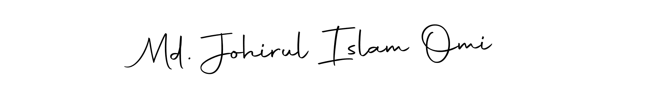 Create a beautiful signature design for name Md. Johirul Islam Omi. With this signature (Autography-DOLnW) fonts, you can make a handwritten signature for free. Md. Johirul Islam Omi signature style 10 images and pictures png