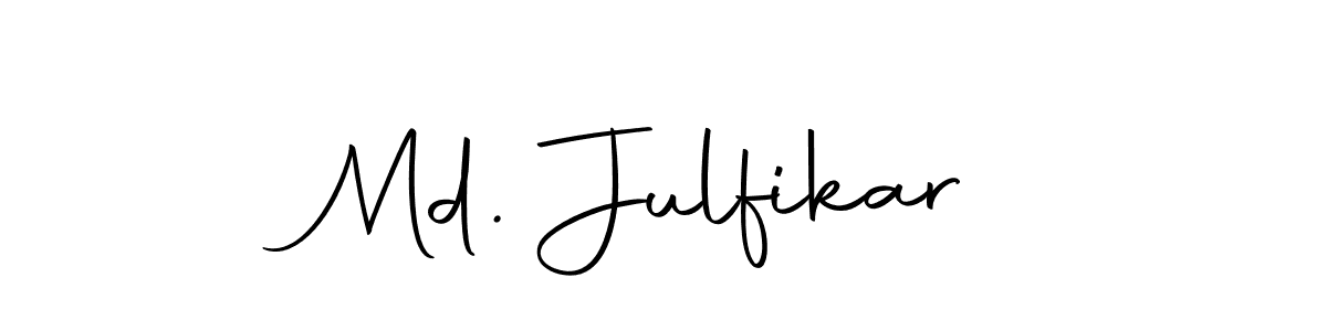 Use a signature maker to create a handwritten signature online. With this signature software, you can design (Autography-DOLnW) your own signature for name Md. Julfikar. Md. Julfikar signature style 10 images and pictures png