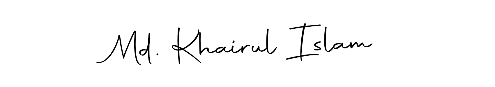 You can use this online signature creator to create a handwritten signature for the name Md. Khairul Islam. This is the best online autograph maker. Md. Khairul Islam signature style 10 images and pictures png