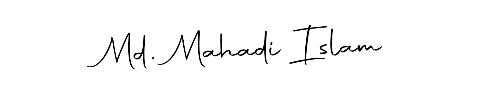 How to make Md. Mahadi Islam name signature. Use Autography-DOLnW style for creating short signs online. This is the latest handwritten sign. Md. Mahadi Islam signature style 10 images and pictures png