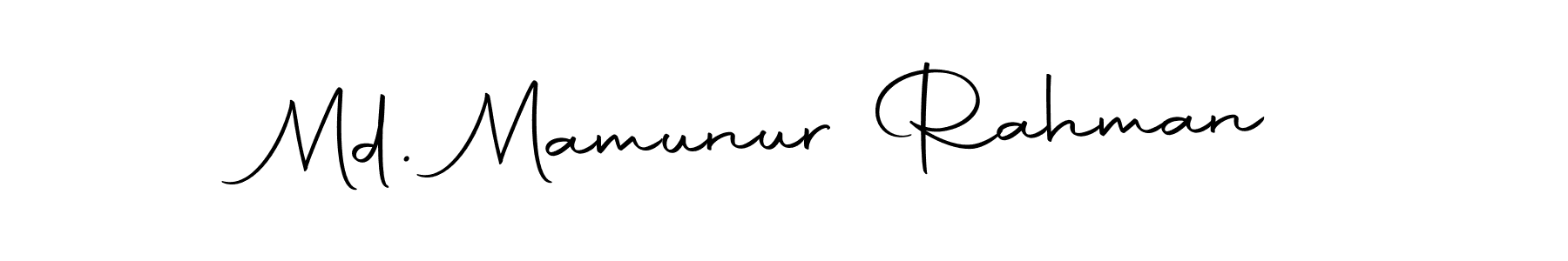 Create a beautiful signature design for name Md. Mamunur Rahman. With this signature (Autography-DOLnW) fonts, you can make a handwritten signature for free. Md. Mamunur Rahman signature style 10 images and pictures png