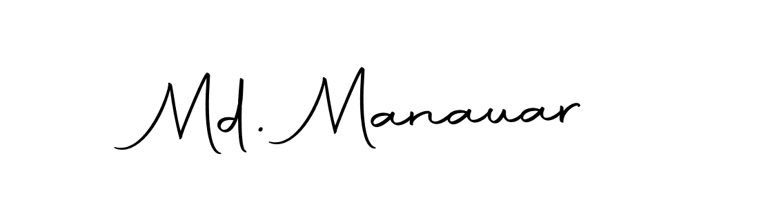 You should practise on your own different ways (Autography-DOLnW) to write your name (Md. Manauar) in signature. don't let someone else do it for you. Md. Manauar signature style 10 images and pictures png