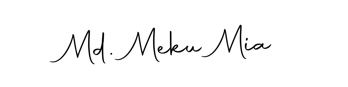 Use a signature maker to create a handwritten signature online. With this signature software, you can design (Autography-DOLnW) your own signature for name Md. Meku Mia. Md. Meku Mia signature style 10 images and pictures png